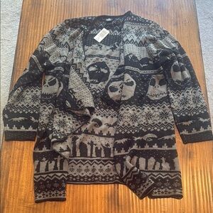 Torrid Black and Gray Patterned Cardigan